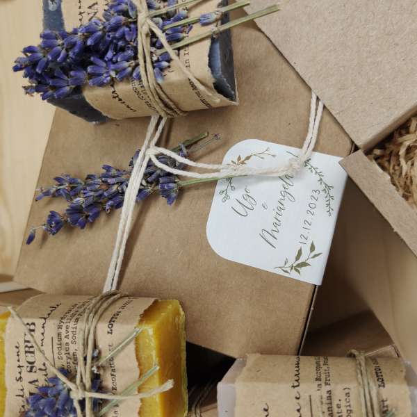 bomboniera sapone e carta piantabile ecofattoart